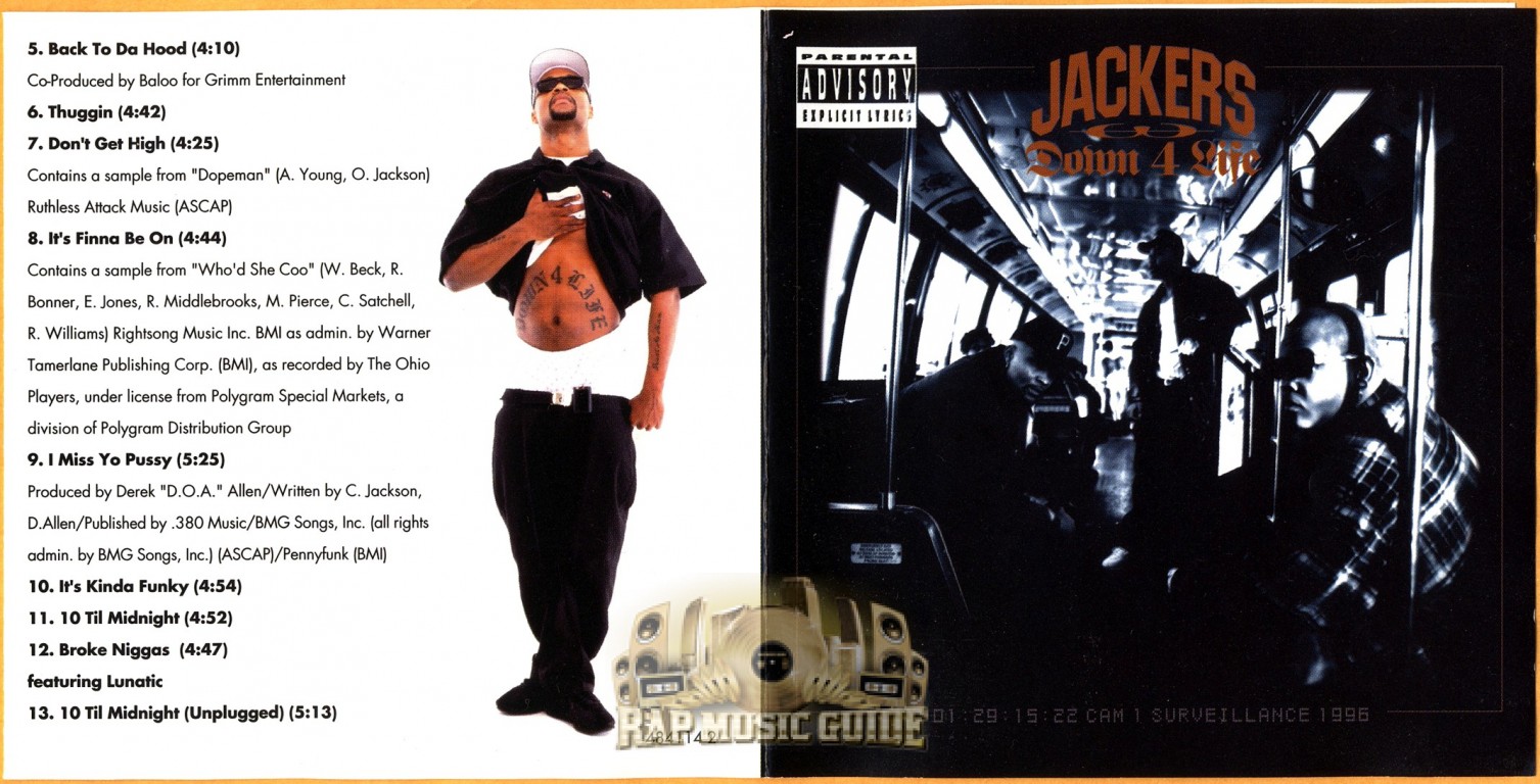 Jackers - Down 4 Life: 1st Press. CD | Rap Music Guide